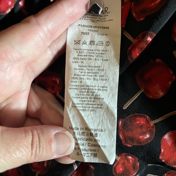 No. 21- Candy Apple Silk Dress. Size Italian 48/US Size 12. - Picture 7 of 9